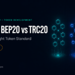 ERC20 vs BEP20 vs TRC20 token standard comparison concept