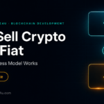 Buy sell crypto with fiat platform business concept